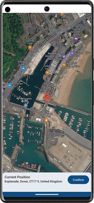 CargoTour truck navigation on a phone
